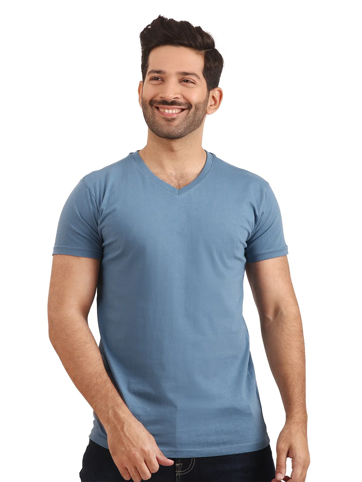 V-Neck Basic Tee - EMTBT20-013