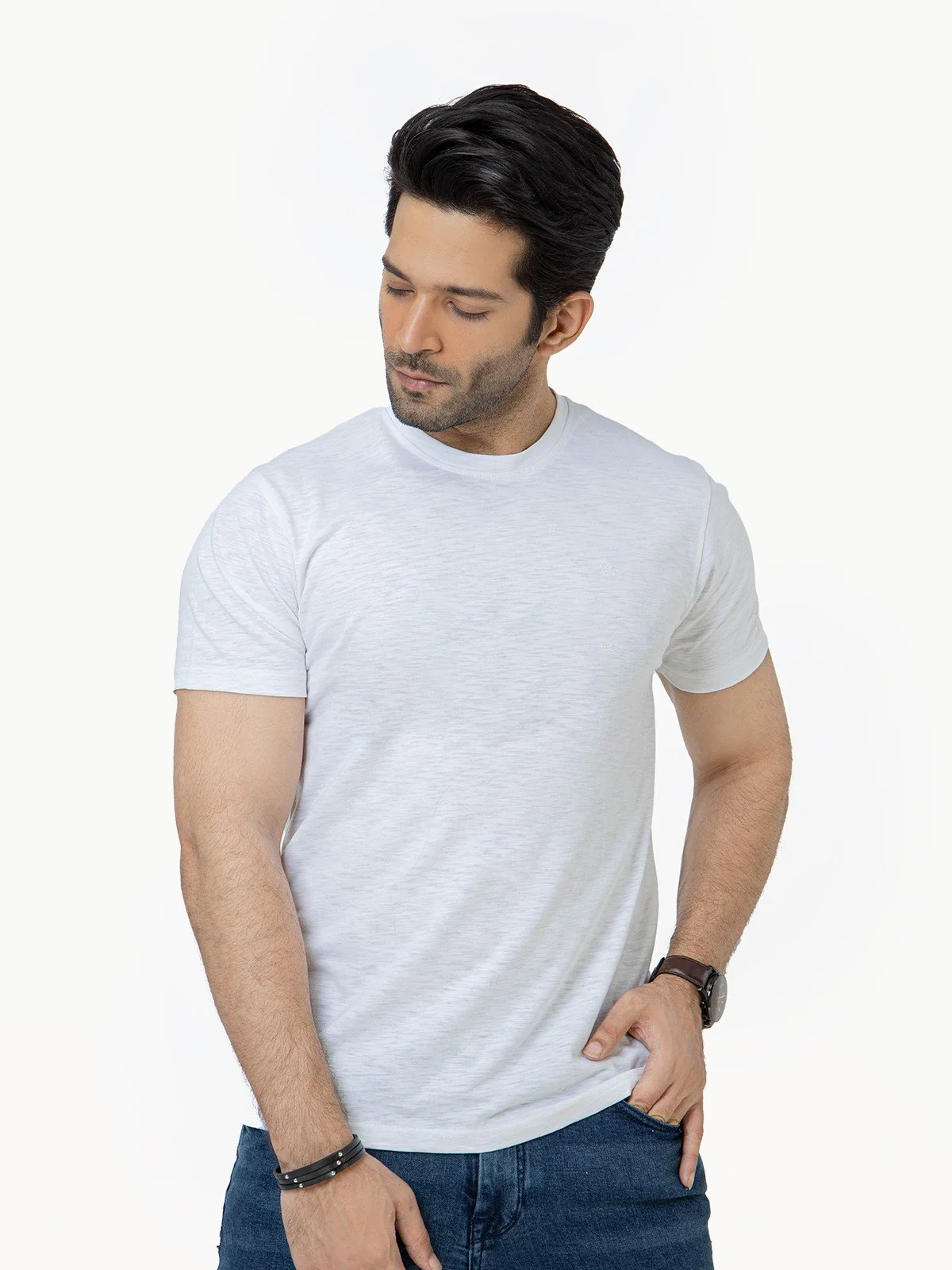 Crew Neck Basic Tee - EMTBT22-004