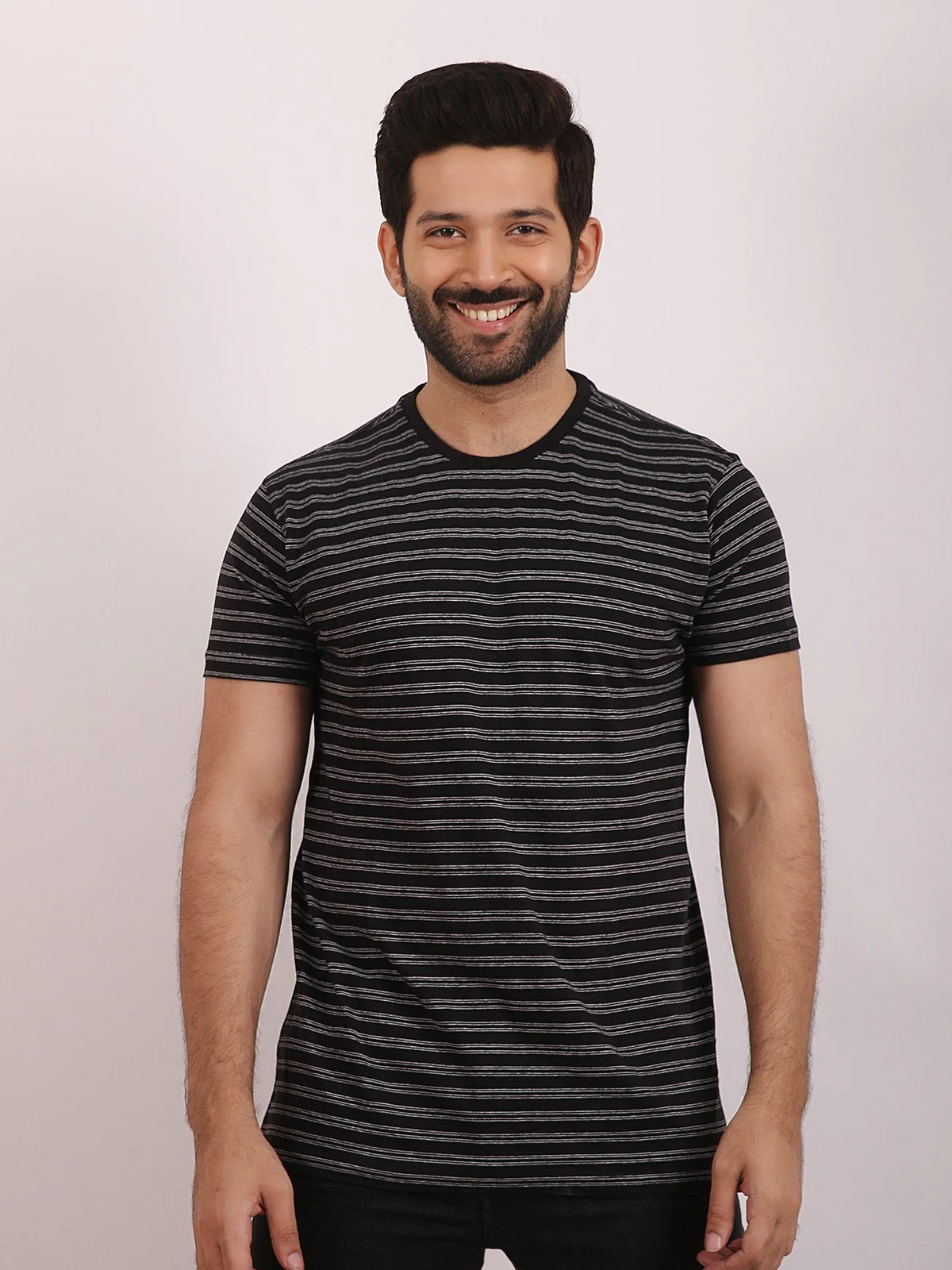 Crew Neck Striped Tee - EMTGT20-012