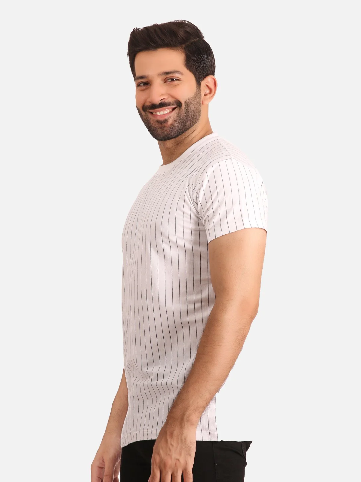 Crew Neck Striped Tee - EMTGT20-014 - Image 2