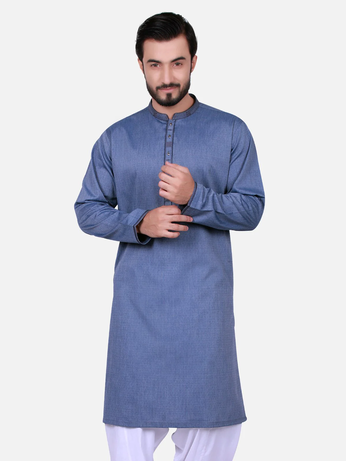 Embroidered Blended Kurta - EMTK18S-9467