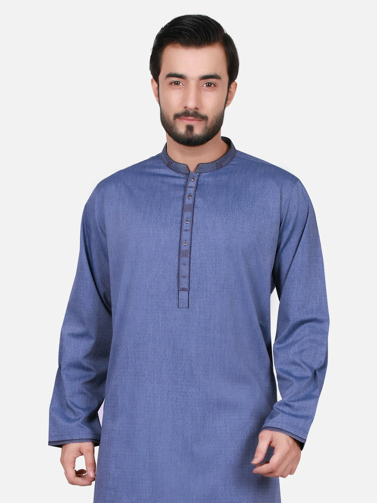 Embroidered Blended Kurta - EMTK18S-9467 - Image 2