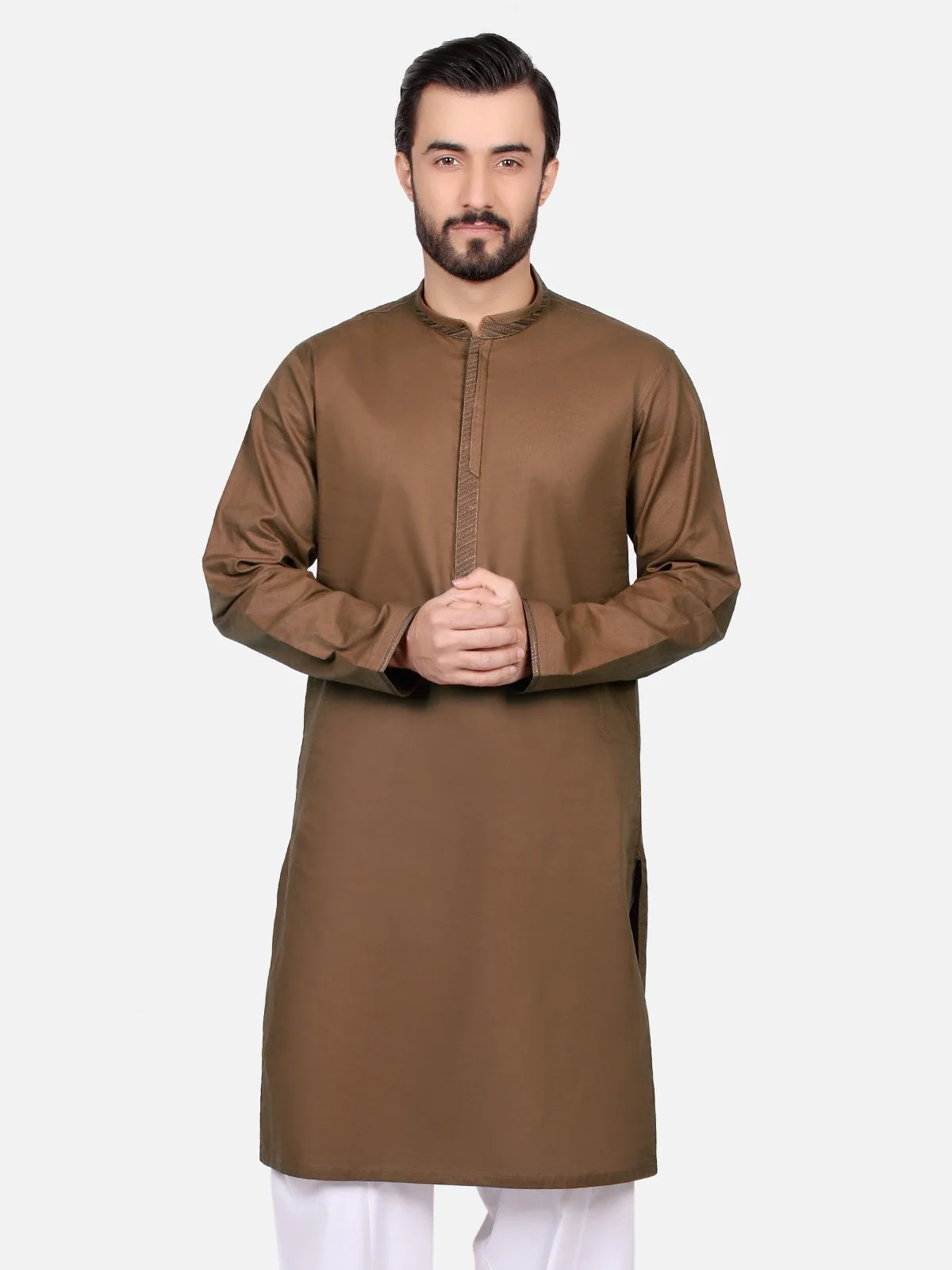Embroidered Cotton Kurta - EMTK18S-9490