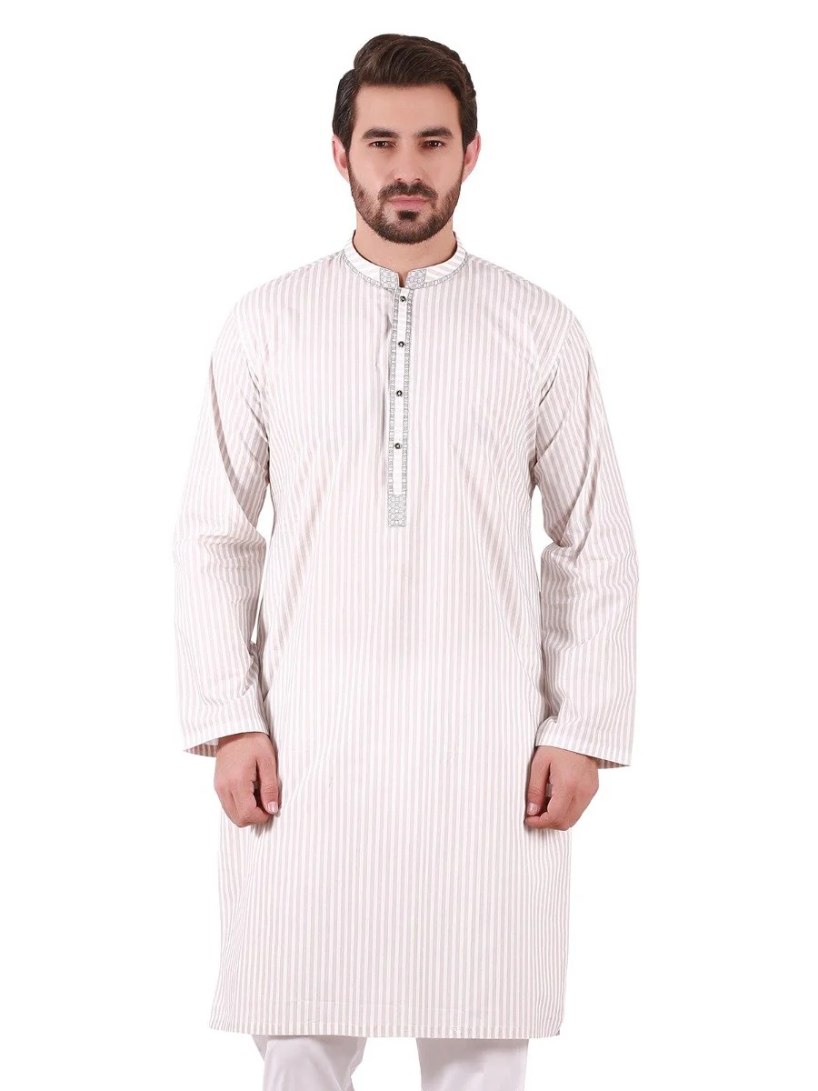 Embroidered Cotton Kurta - EMTK19S-9833