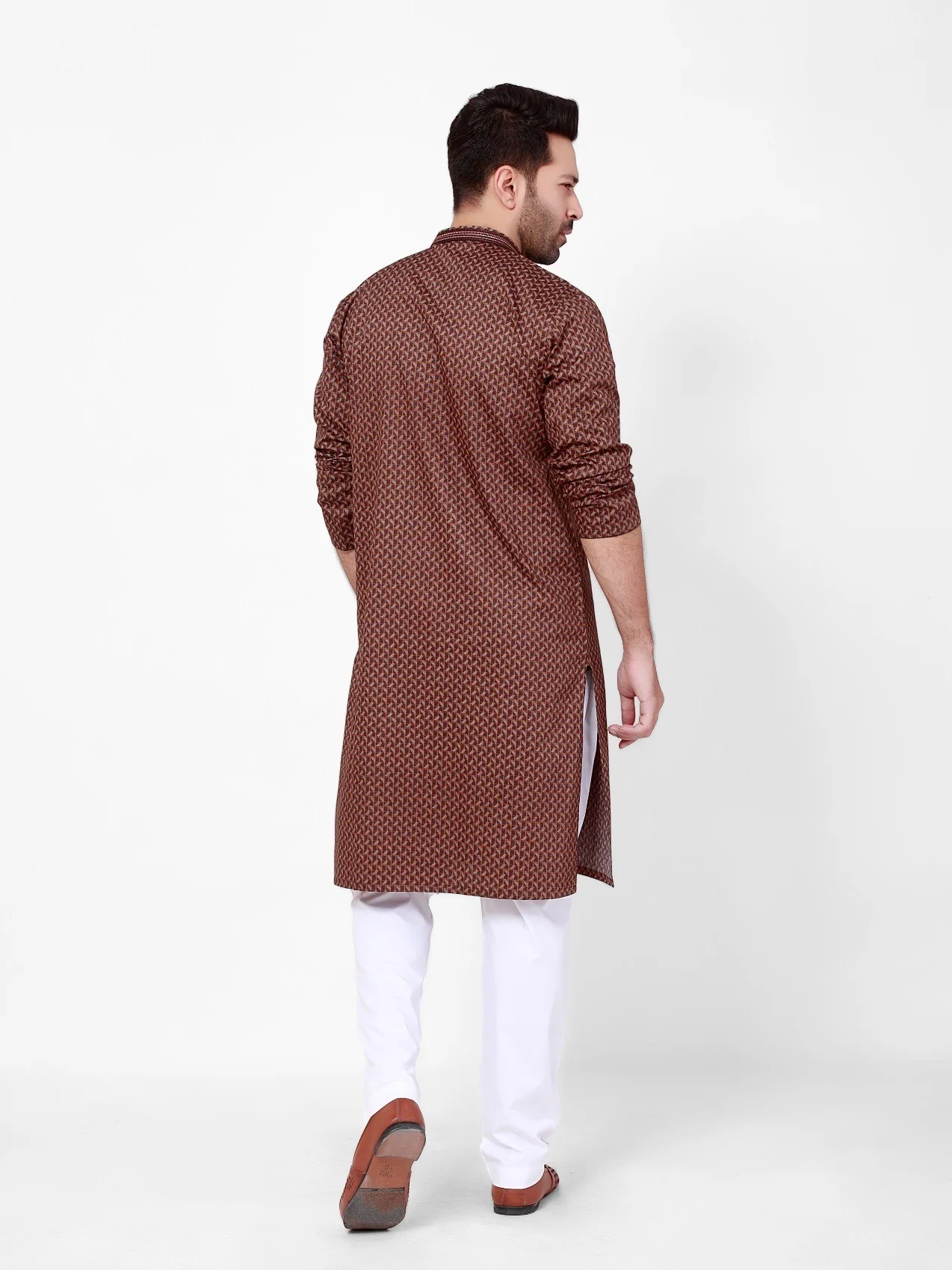 Embroidered Cotton Kurta - EMTK21S-99081 - Image 3