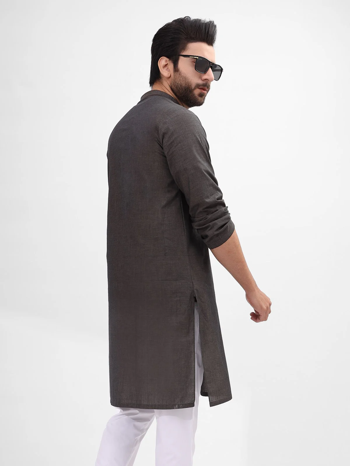 Embroidered Cotton Kurta - EMTK21S-99101 - Image 2