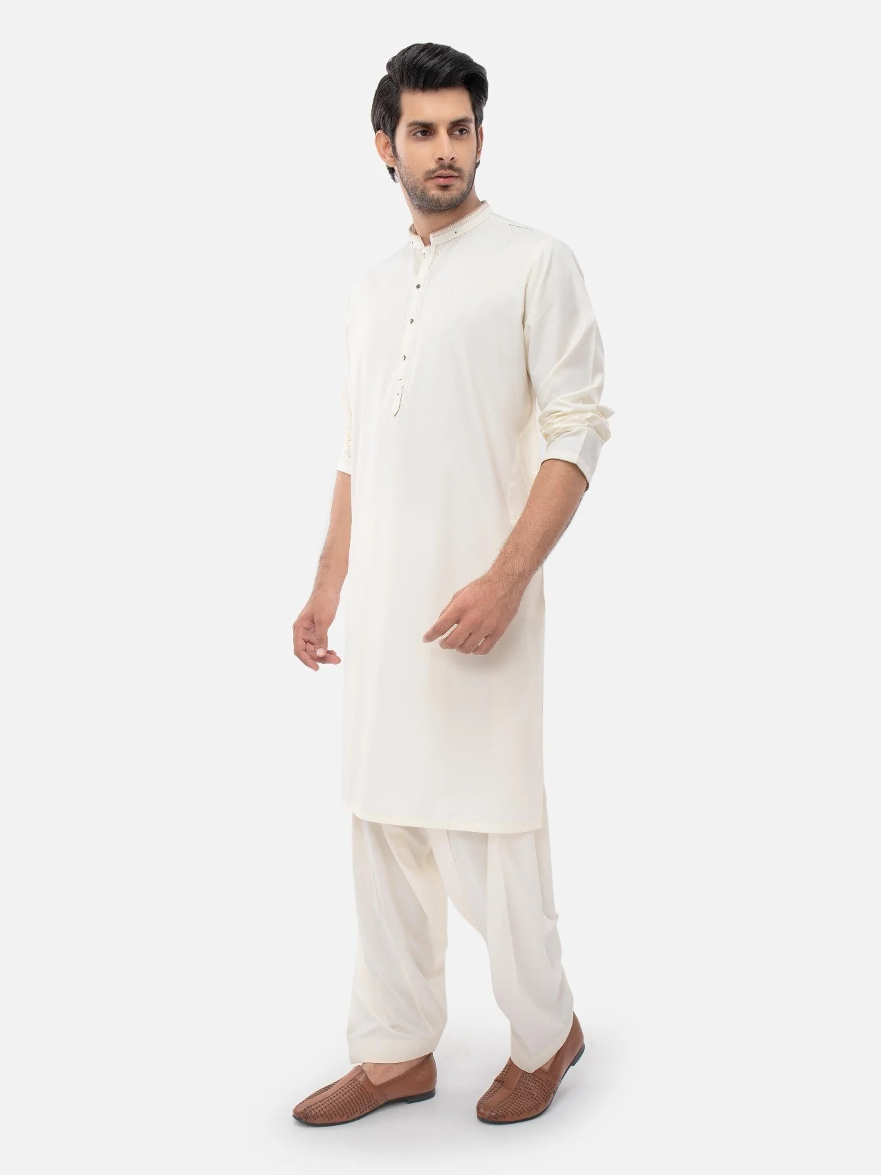 Embroidered Blended Shalwar Kameez - EMTKS21S-40918 - Image 5