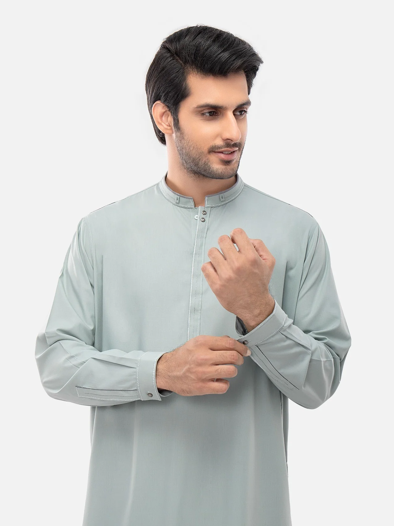 Embroidered Blended Shalwar Kameez - EMTKS21S-40919 - Image 2