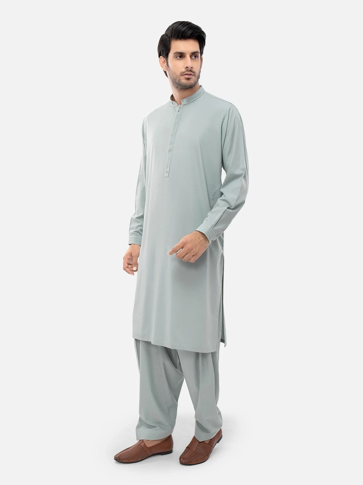 Embroidered Blended Shalwar Kameez - EMTKS21S-40919 - Image 5
