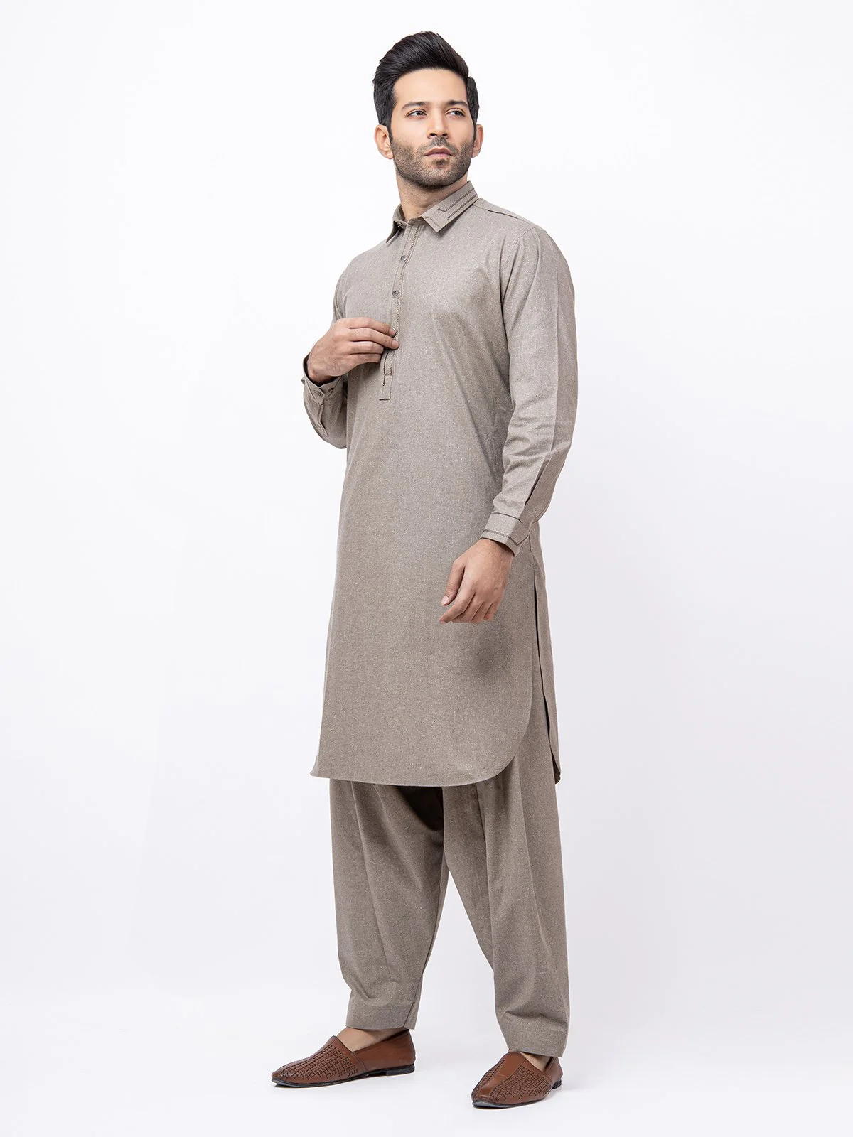 Embroidered Blended Shalwar Kameez - EMTKS21S-40935 - Image 3