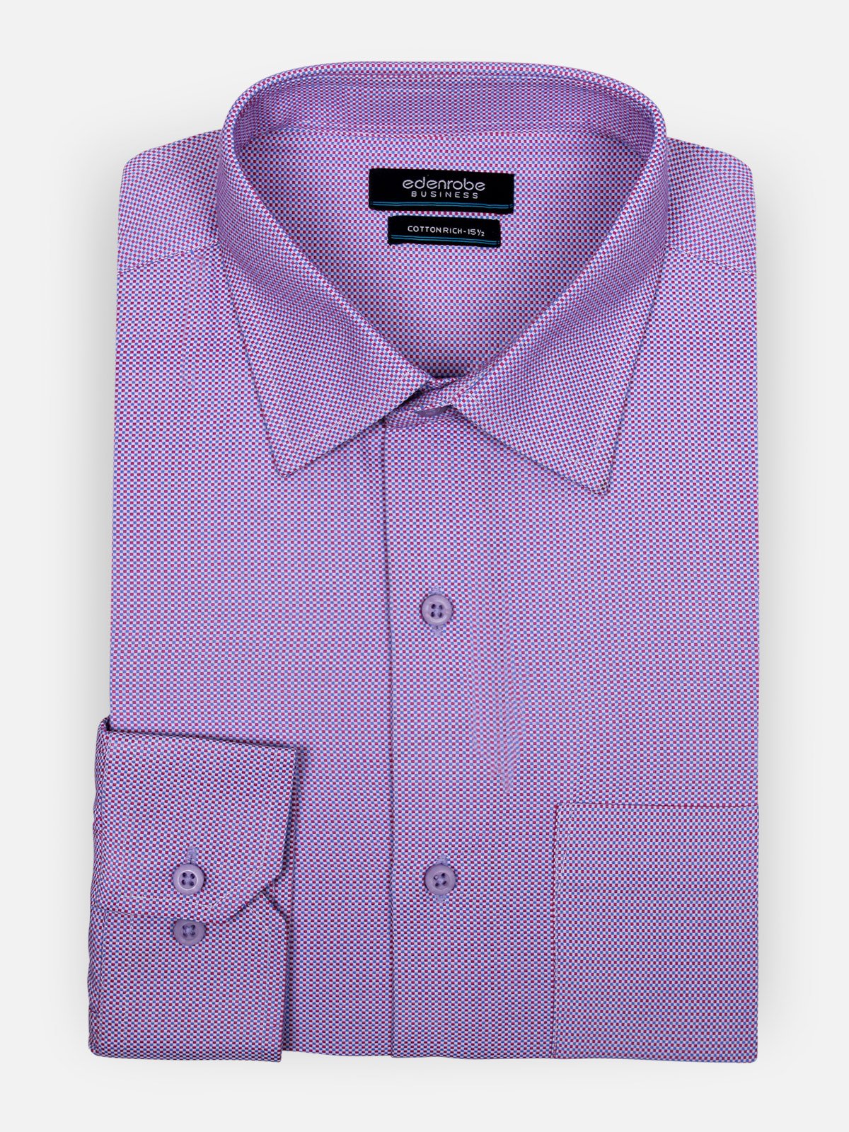 Business Textured Shirt - EMTSF17-10889