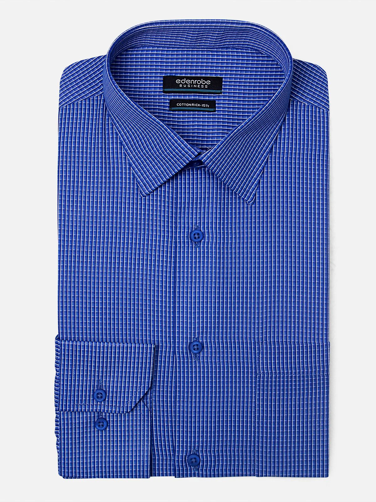 Business Check Shirt - EMTSF17-10896