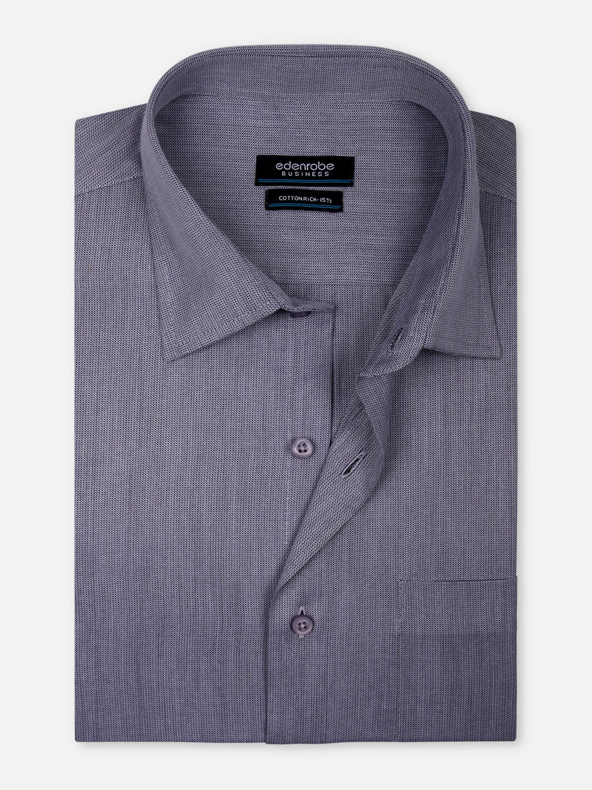 Business Textured Shirt - EMTSF17-10922