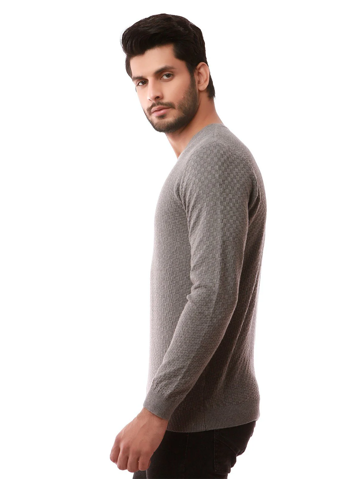 V-Neck Sweater - EMTSWT19-009 - Image 2