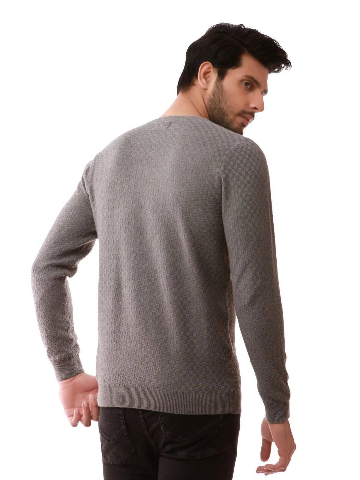 V-Neck Sweater - EMTSWT19-009 - Image 3