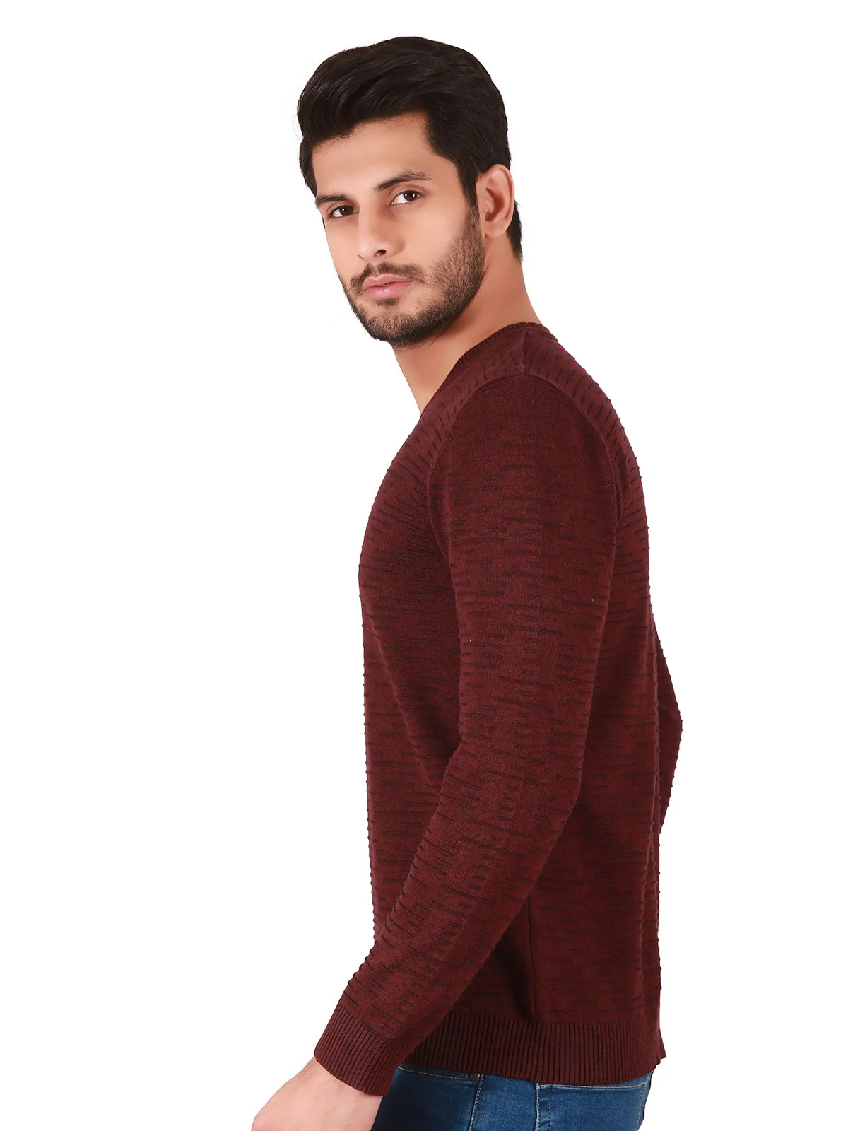 V-Neck Sweater - EMTSWT19-011 - Image 2