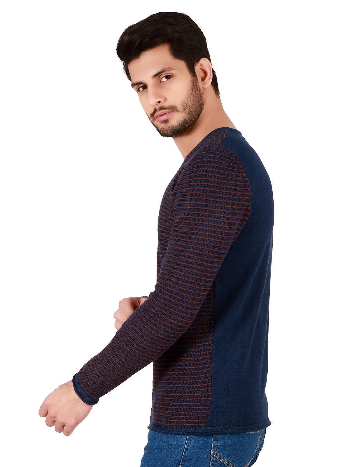 V-Neck Sweater - EMTSWT19-014 - Image 2