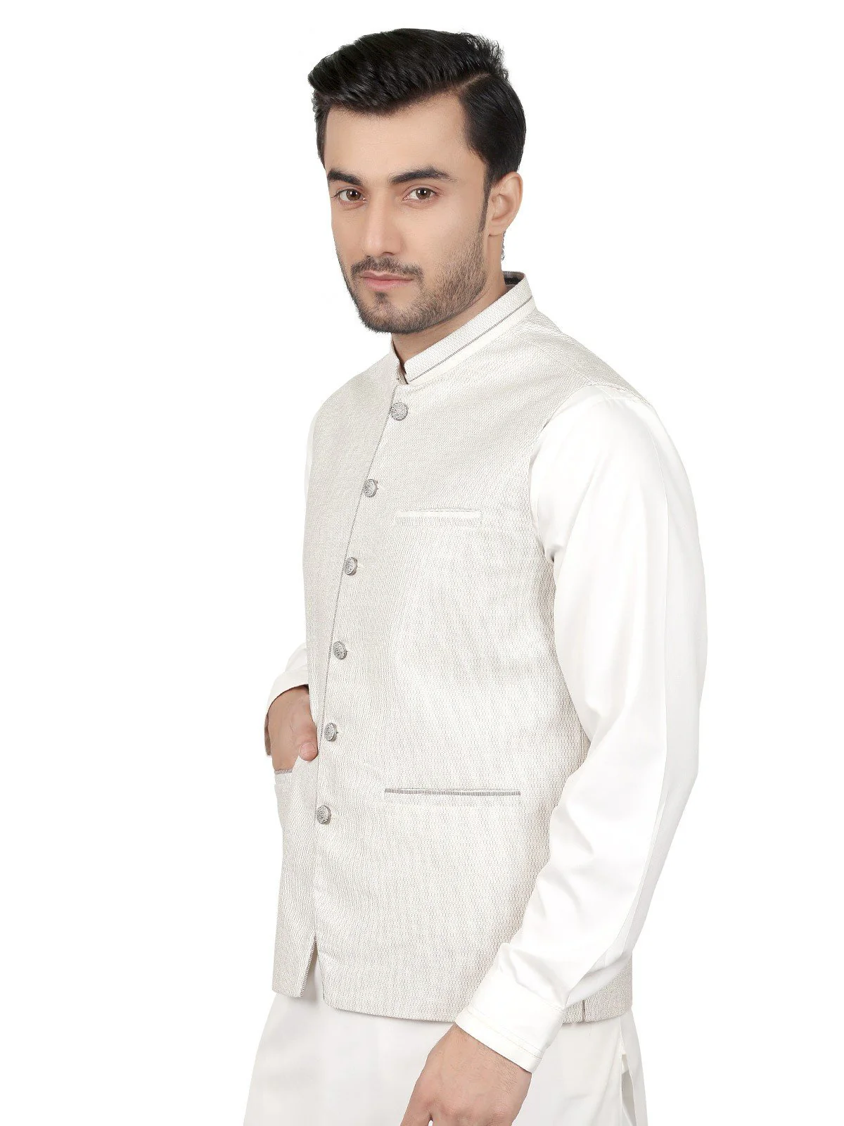 Cotton Waistcoat - EMTWC18-35640 - Image 2