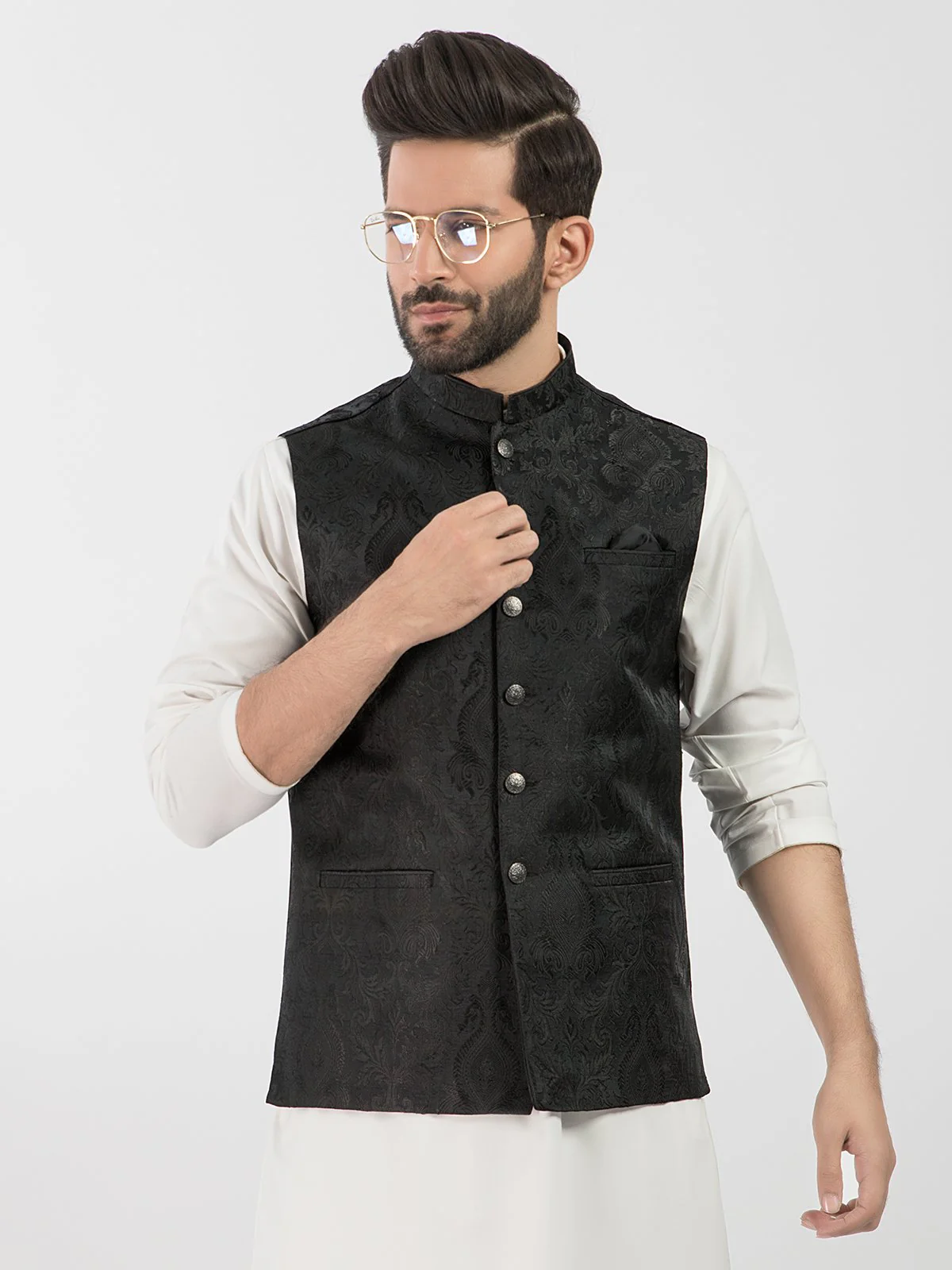 Jamawar Waistcoat - EMTWC20-35734