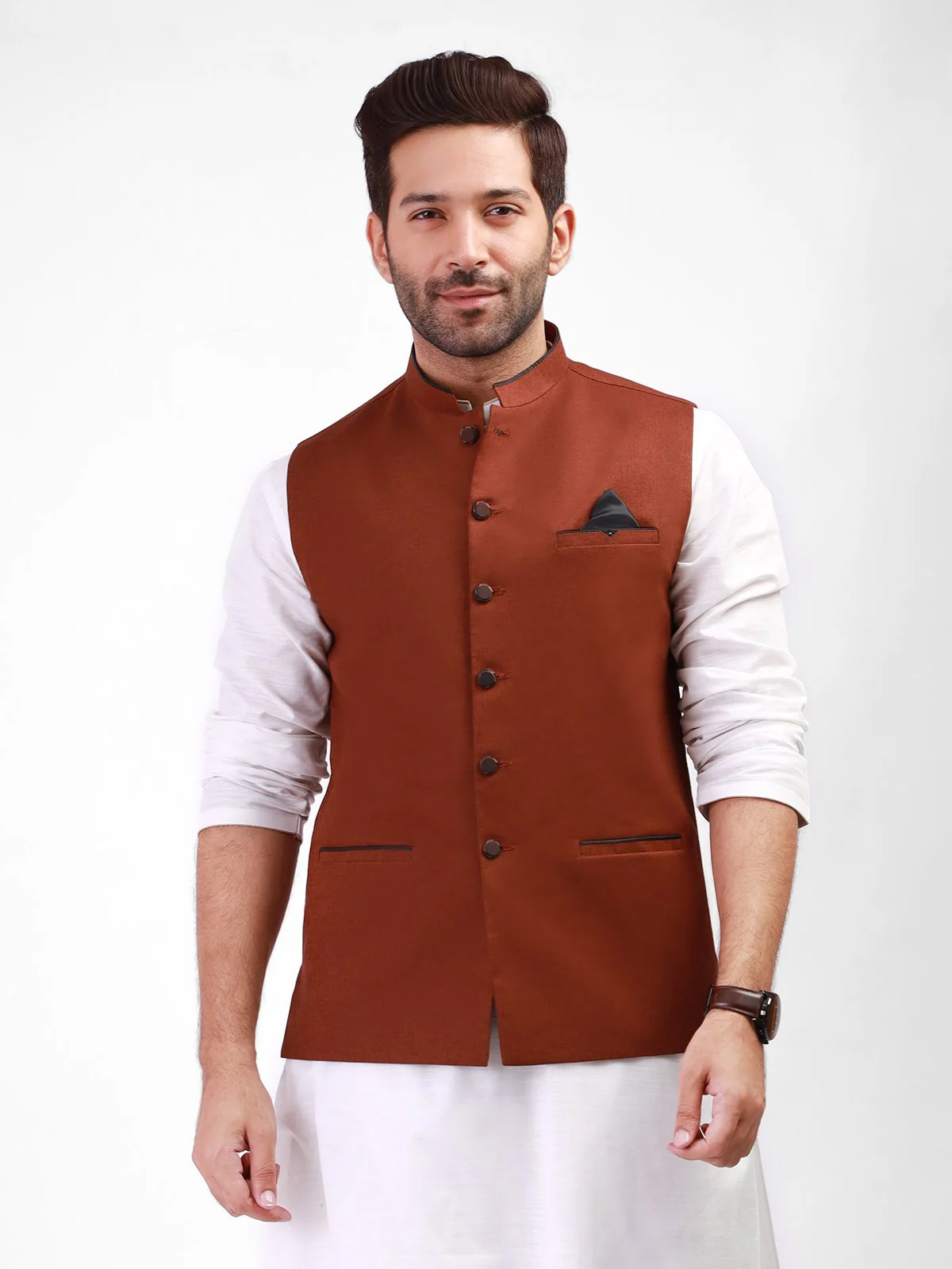 Linen Waistcoat - EMTWC21-35749