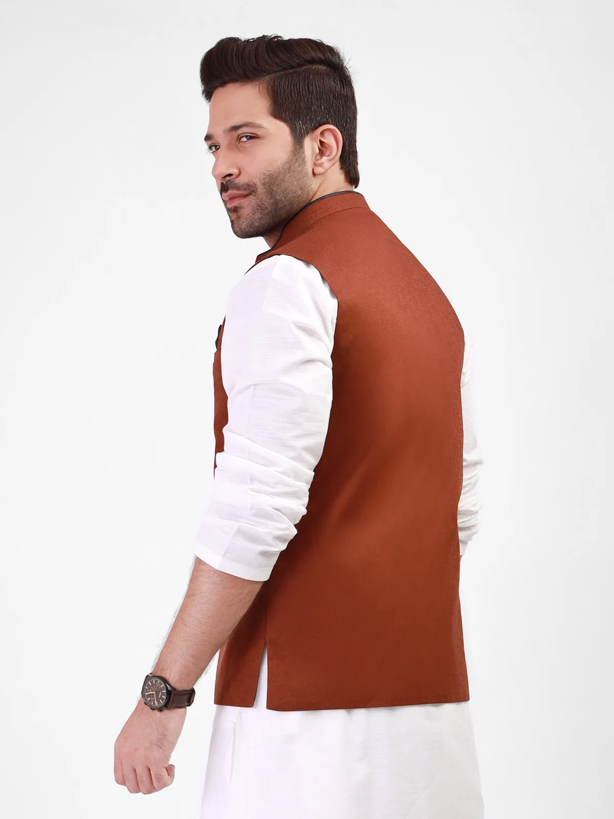 Linen Waistcoat - EMTWC21-35749 - Image 4