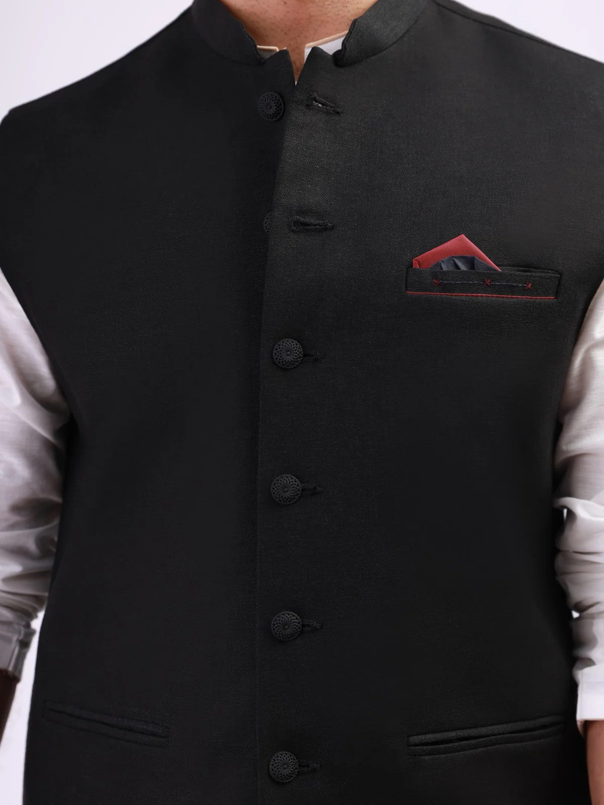 Linen Waistcoat - EMTWC21-35754 - Image 2