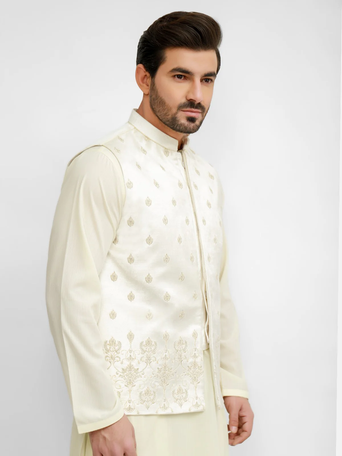 Embroidered Blended Waistcoat - EMTWCC20-072 - Image 2
