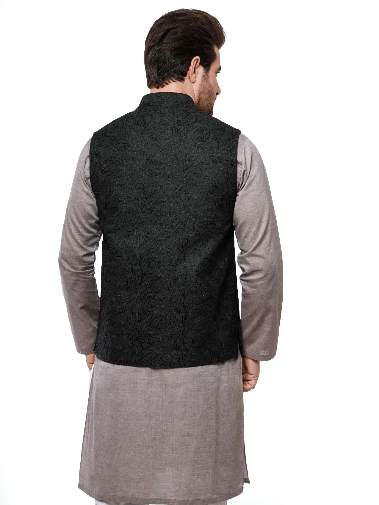 Embroidered Blended Waistcoat - EMTWCC20-073 - Image 3