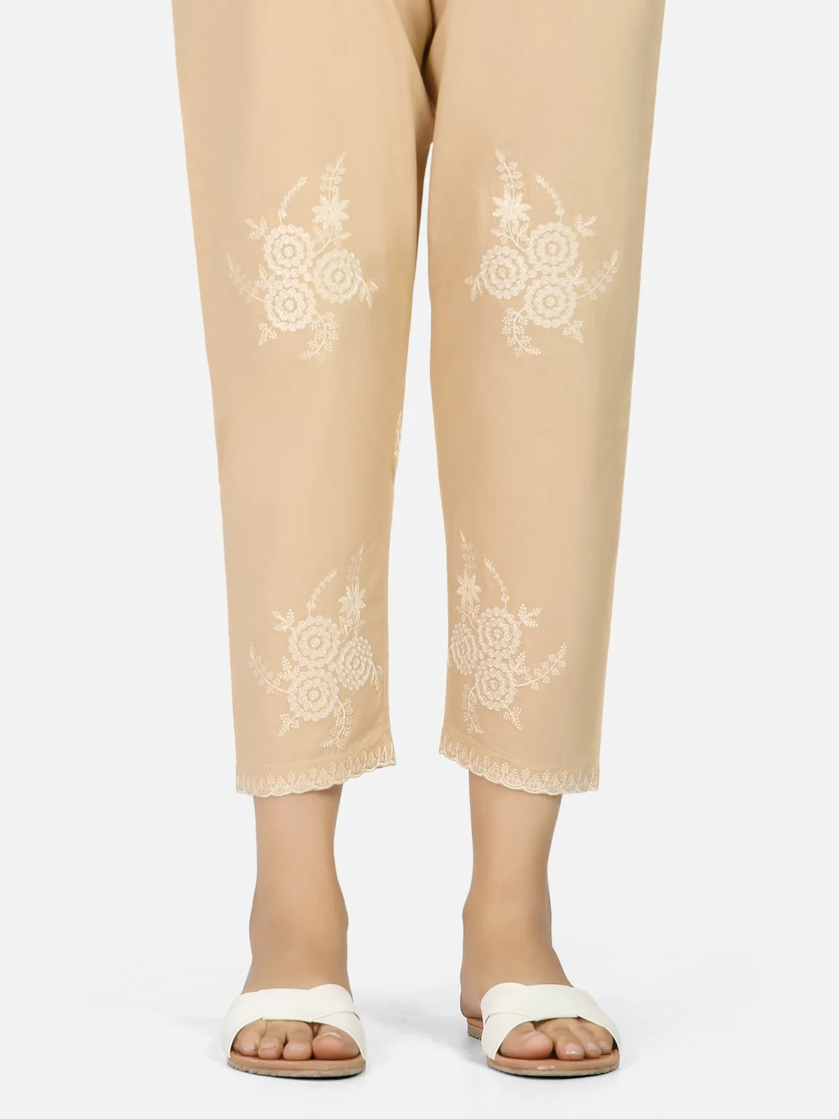 Embroidered Cotton Trouser - EWBE20-76262