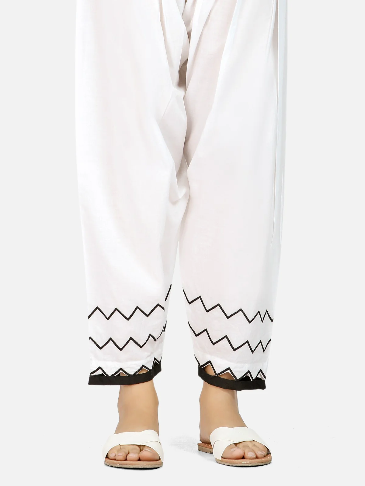 Embroidered Cotton Trouser - EWBE20-76274