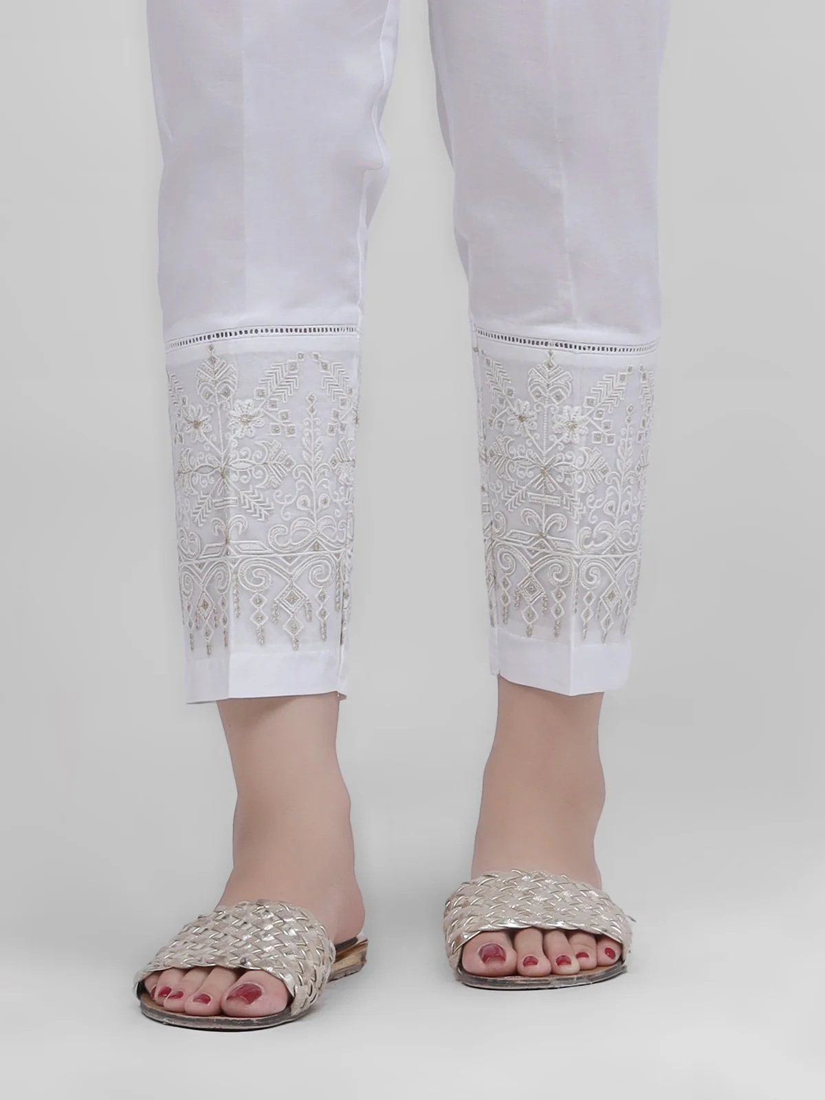 Embroidered Cambric Trouser - EWBE21-76318