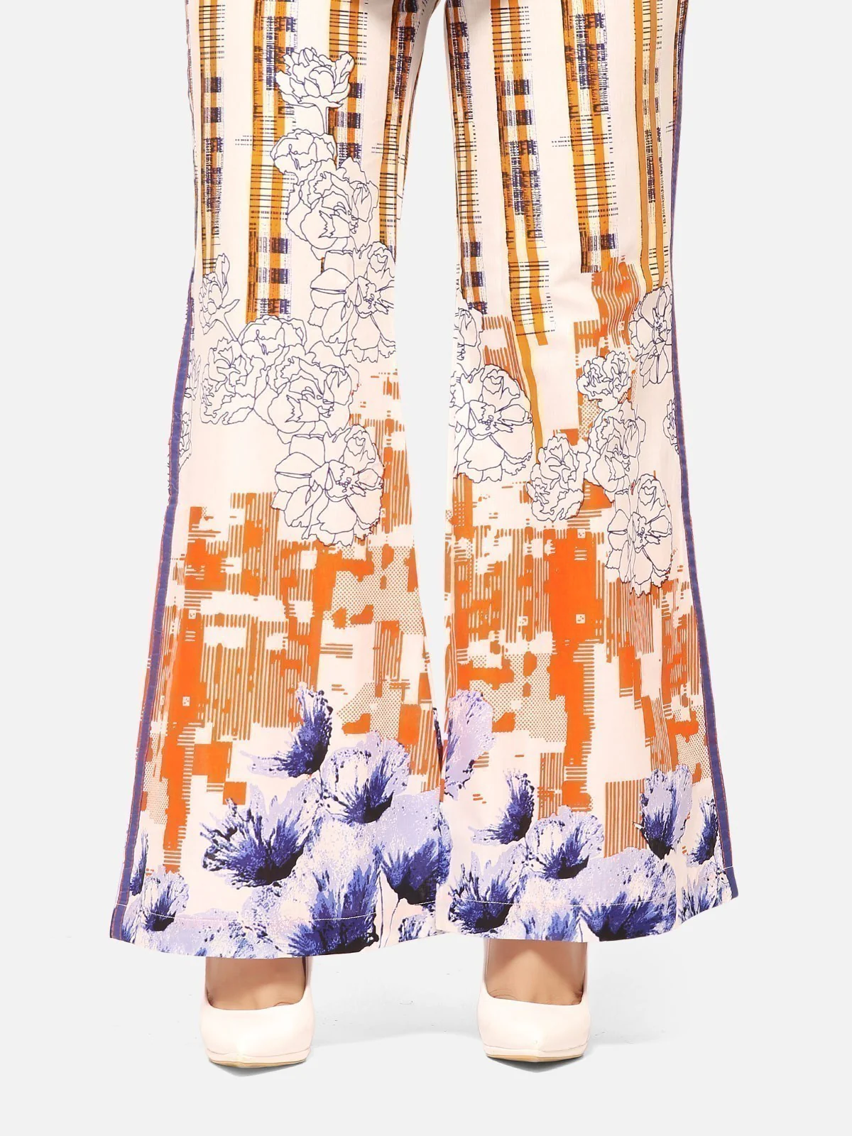 Printed Lawn Trouser - EWBP20-76226 - Image 3