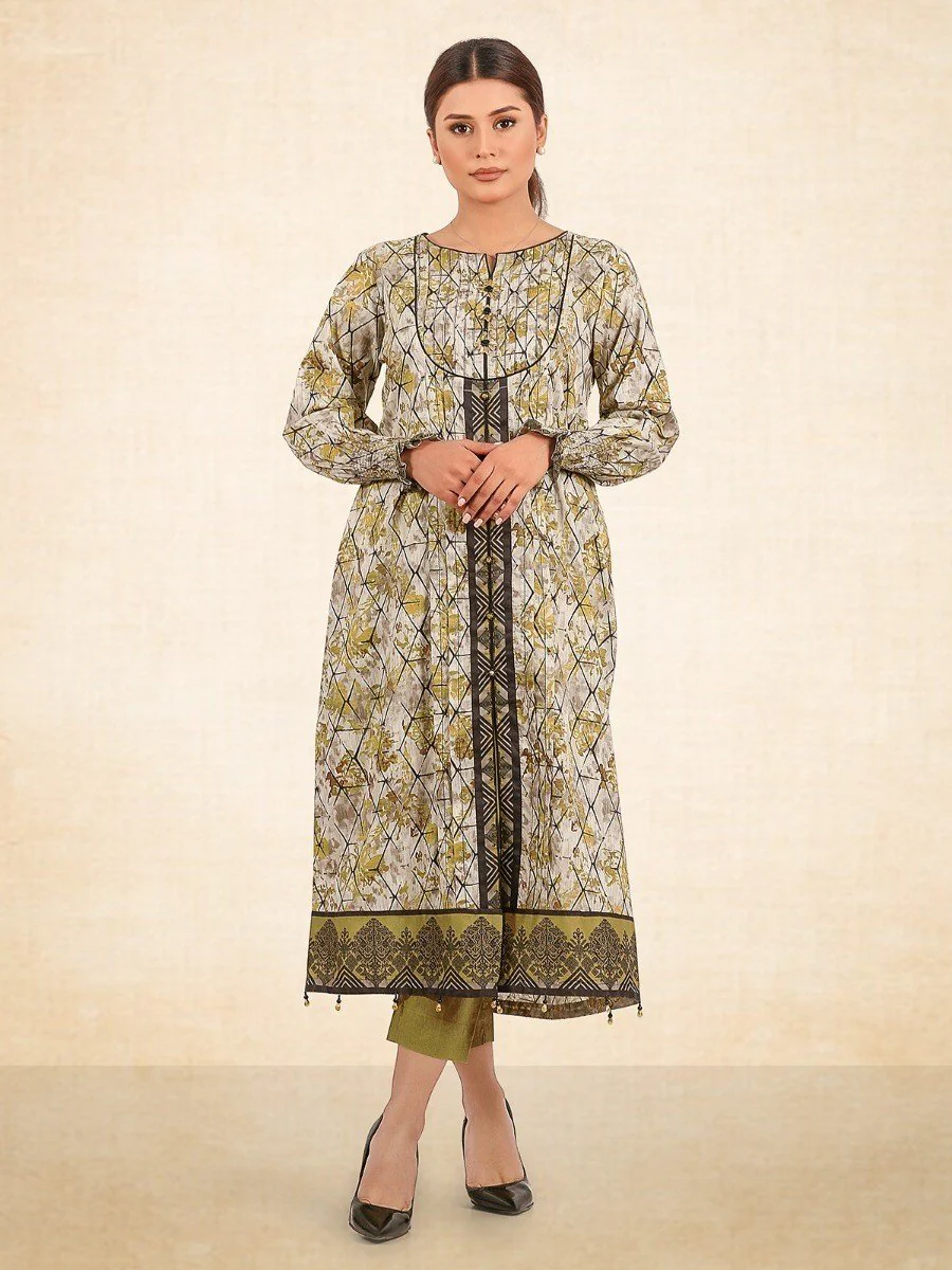 Printed Cambric Shirt Trouser - EWU20A9-20263