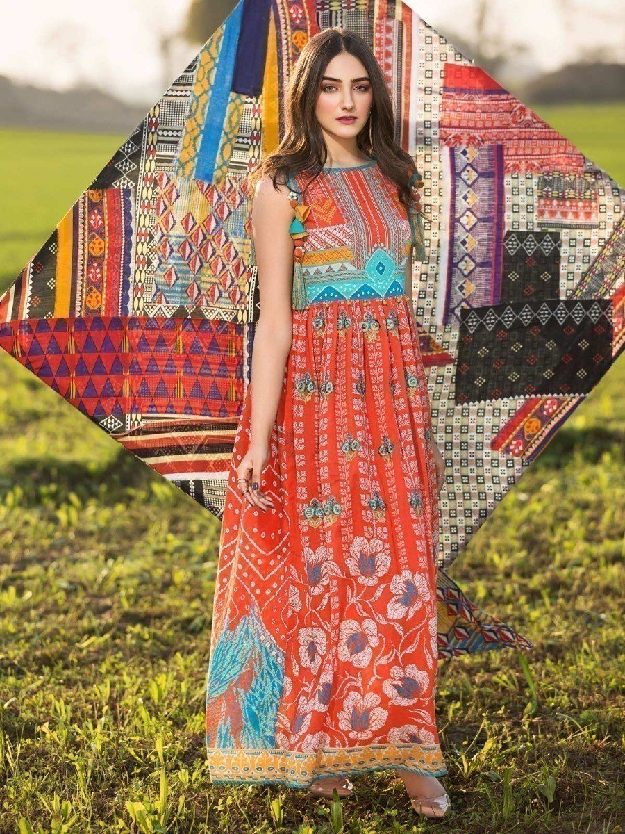 Embroidered Lawn Shirt - EWU20V1-20033