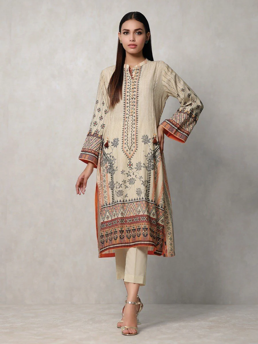 Embroidered Cotton Shirt - EWU20W12-20209