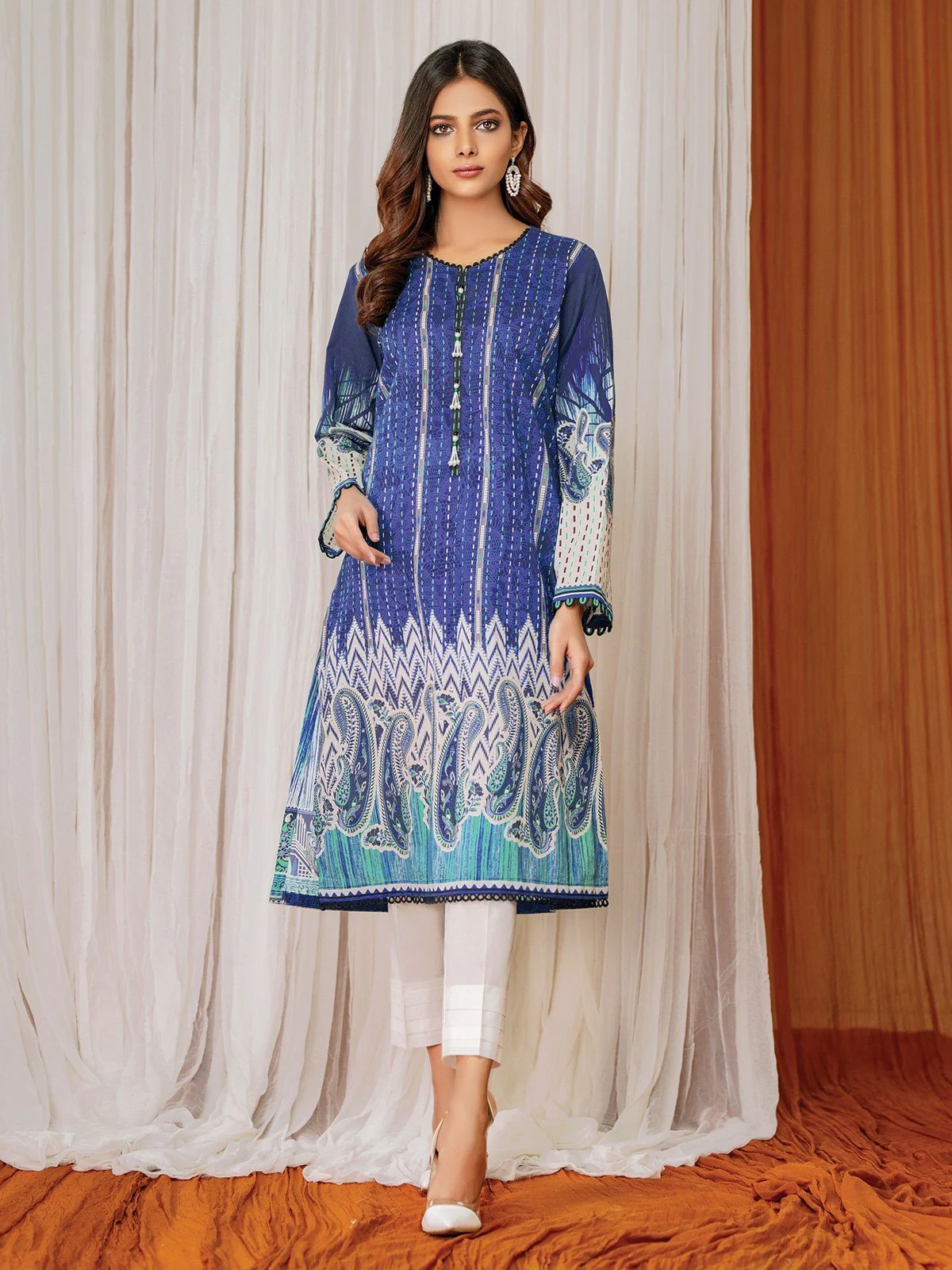 Printed Lawn Shirt - EWU21A1-20560