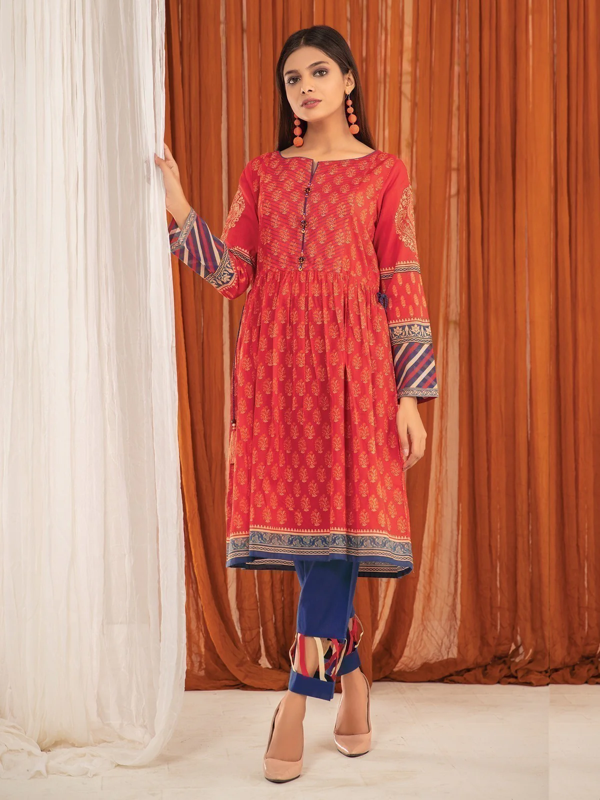 Printed Lawn Shirt - EWU21A1-20563