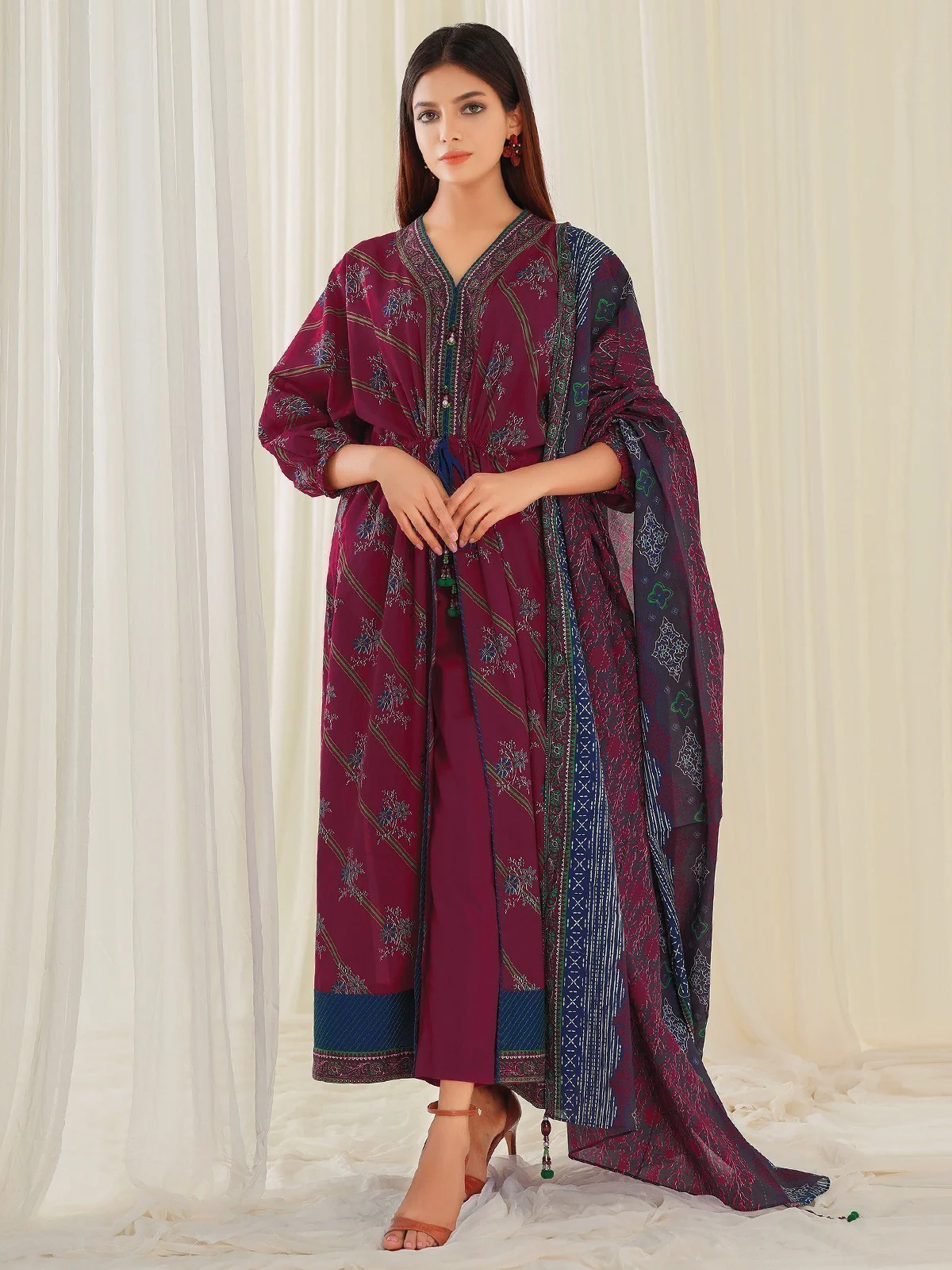 Printed Lawn Suit - EWU21A1-20577