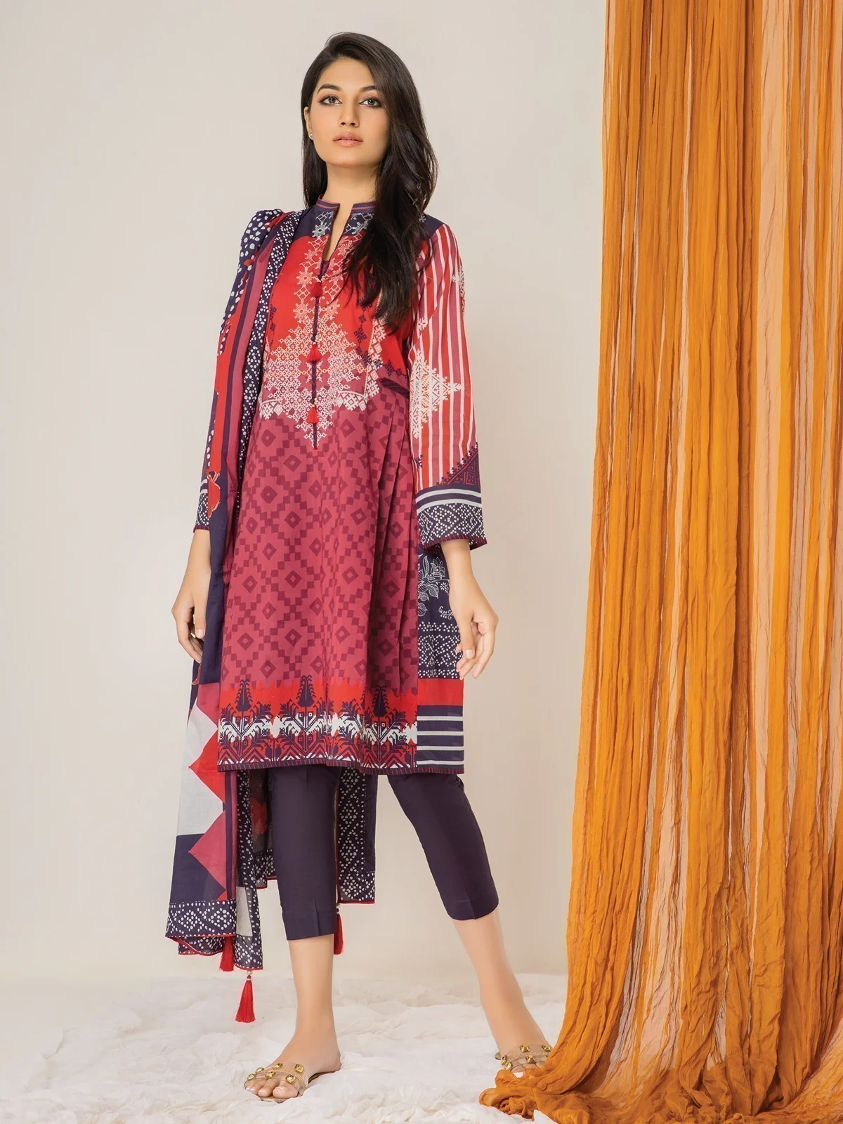 Printed Lawn Suit - EWU21A1-20599
