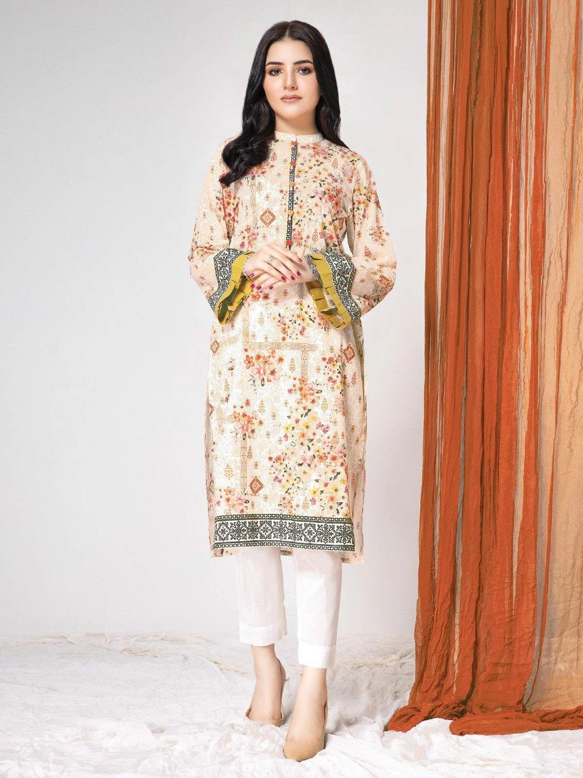 Printed Lawn Shirt - EWU21A1-20619