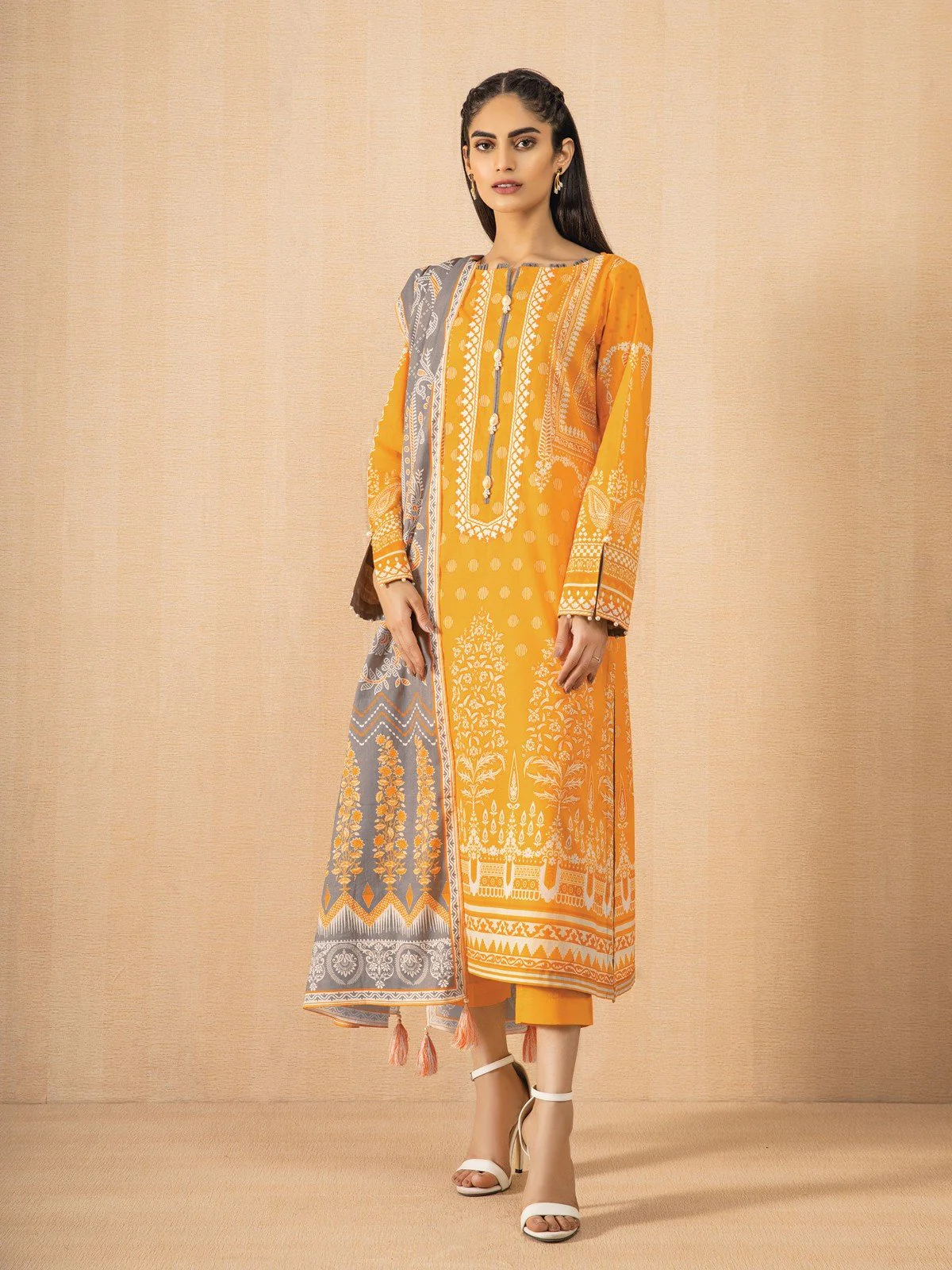 Printed Lawn Suit - EWU21A1-20650