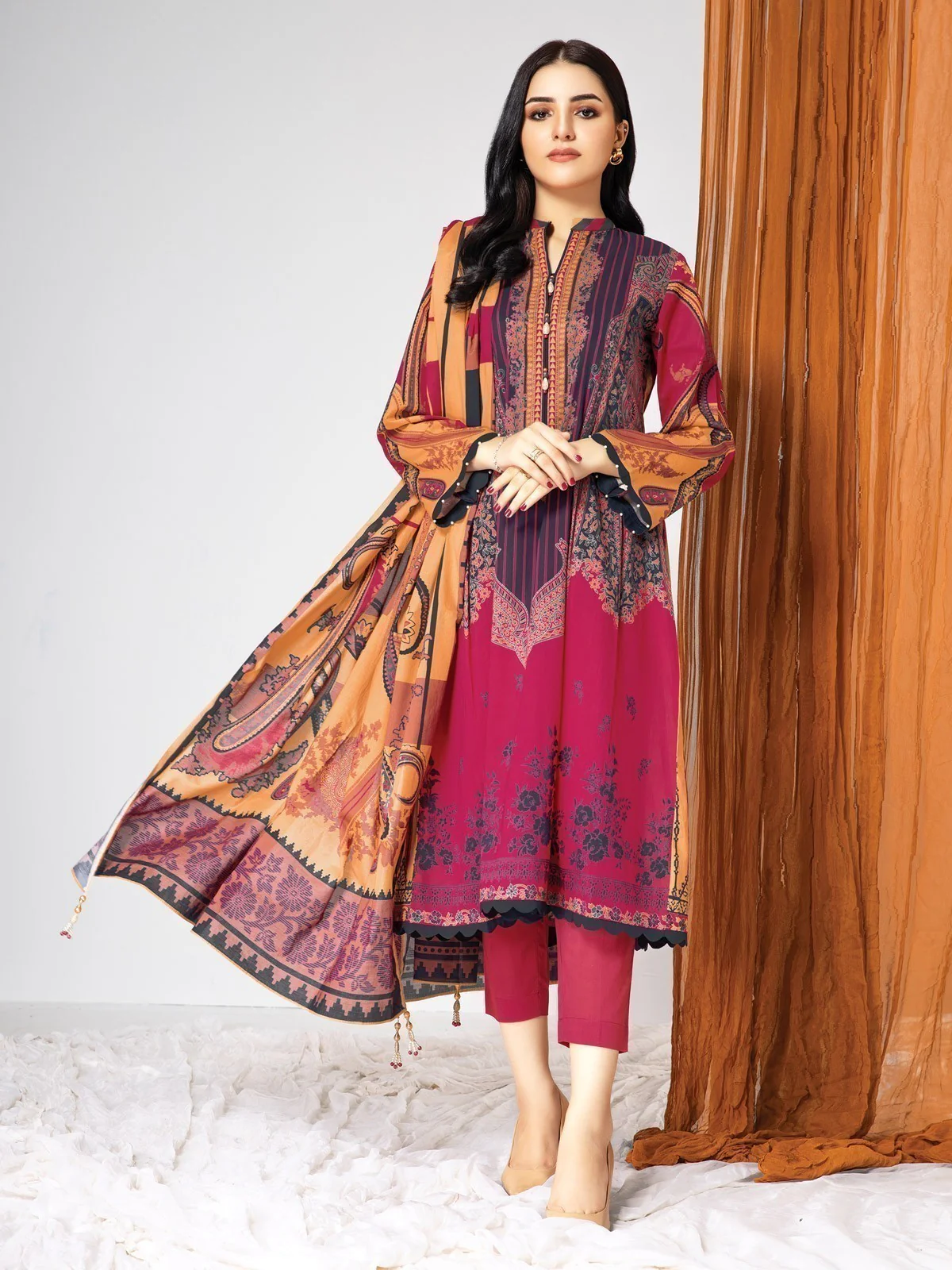 Printed Lawn Suit - EWU21A1-20708
