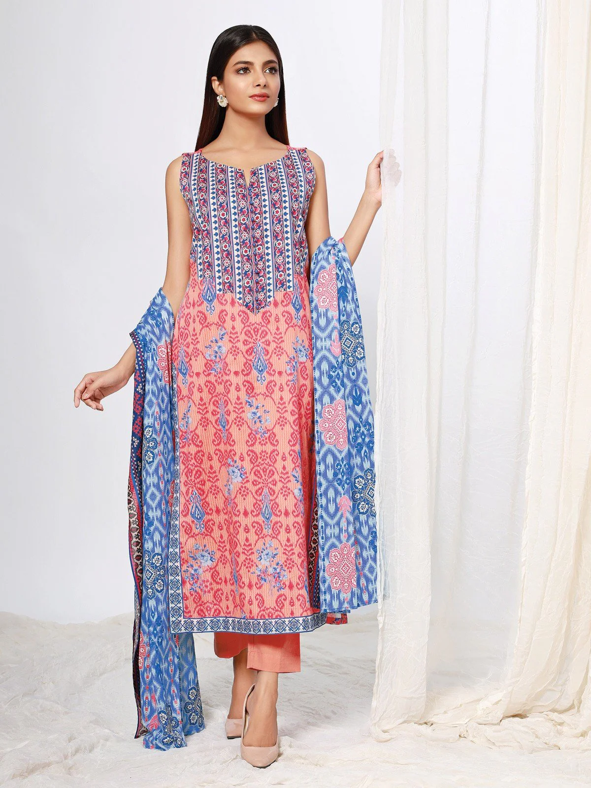 Printed Lawn Suit - EWU21A1-20724