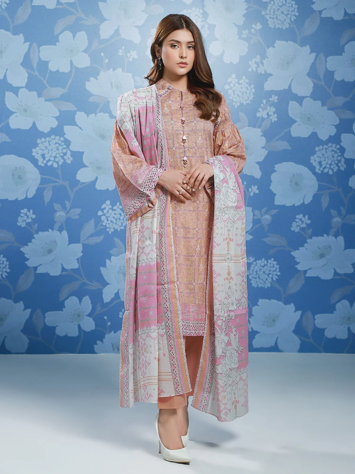 Printed Lawn Suit - EWU21A1-20770