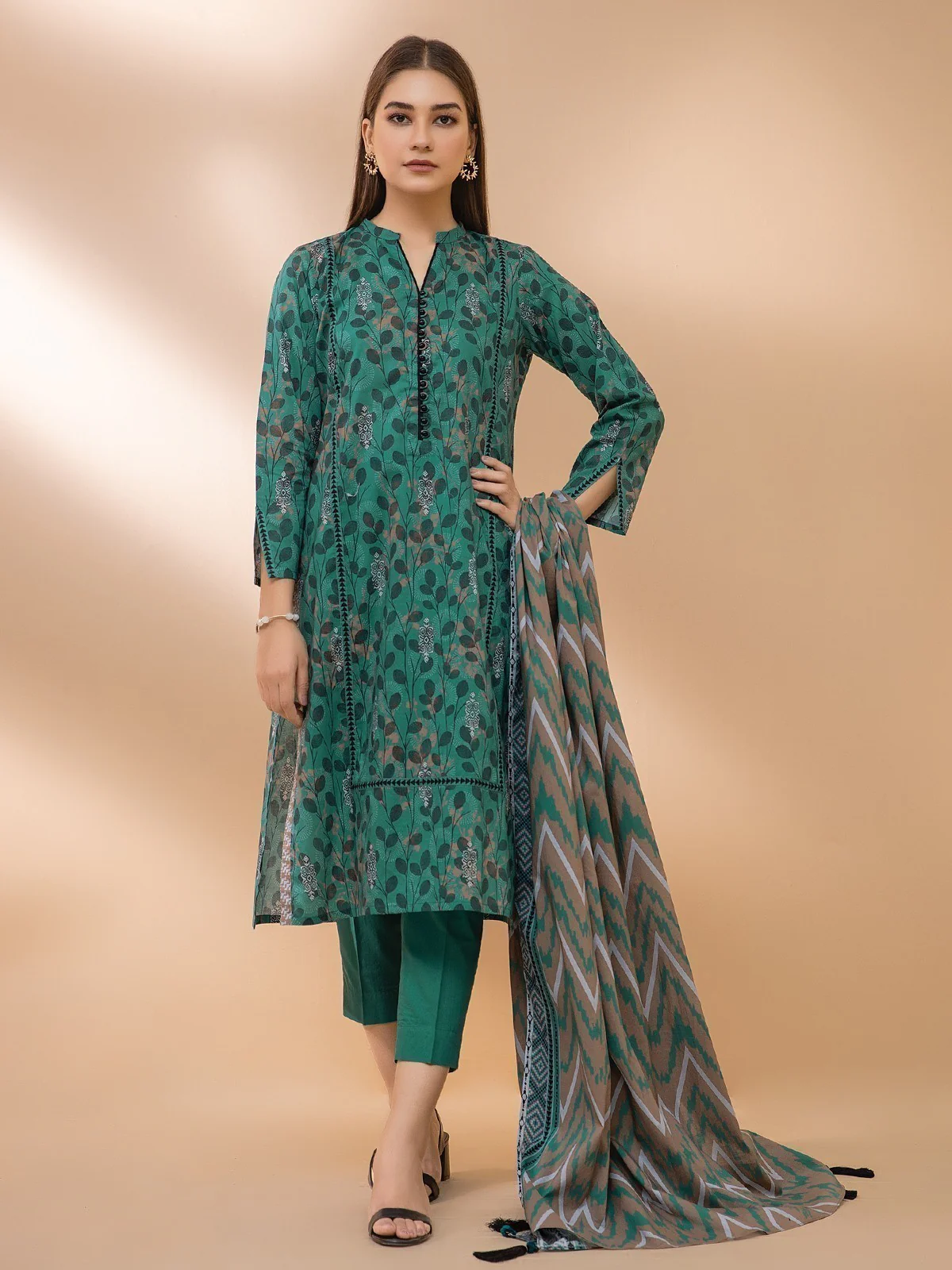 Printed Cambric Suit - EWU21A7-21201