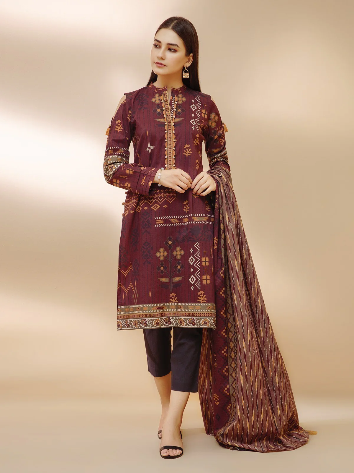 Printed Cambric Suit - EWU21A7-21202