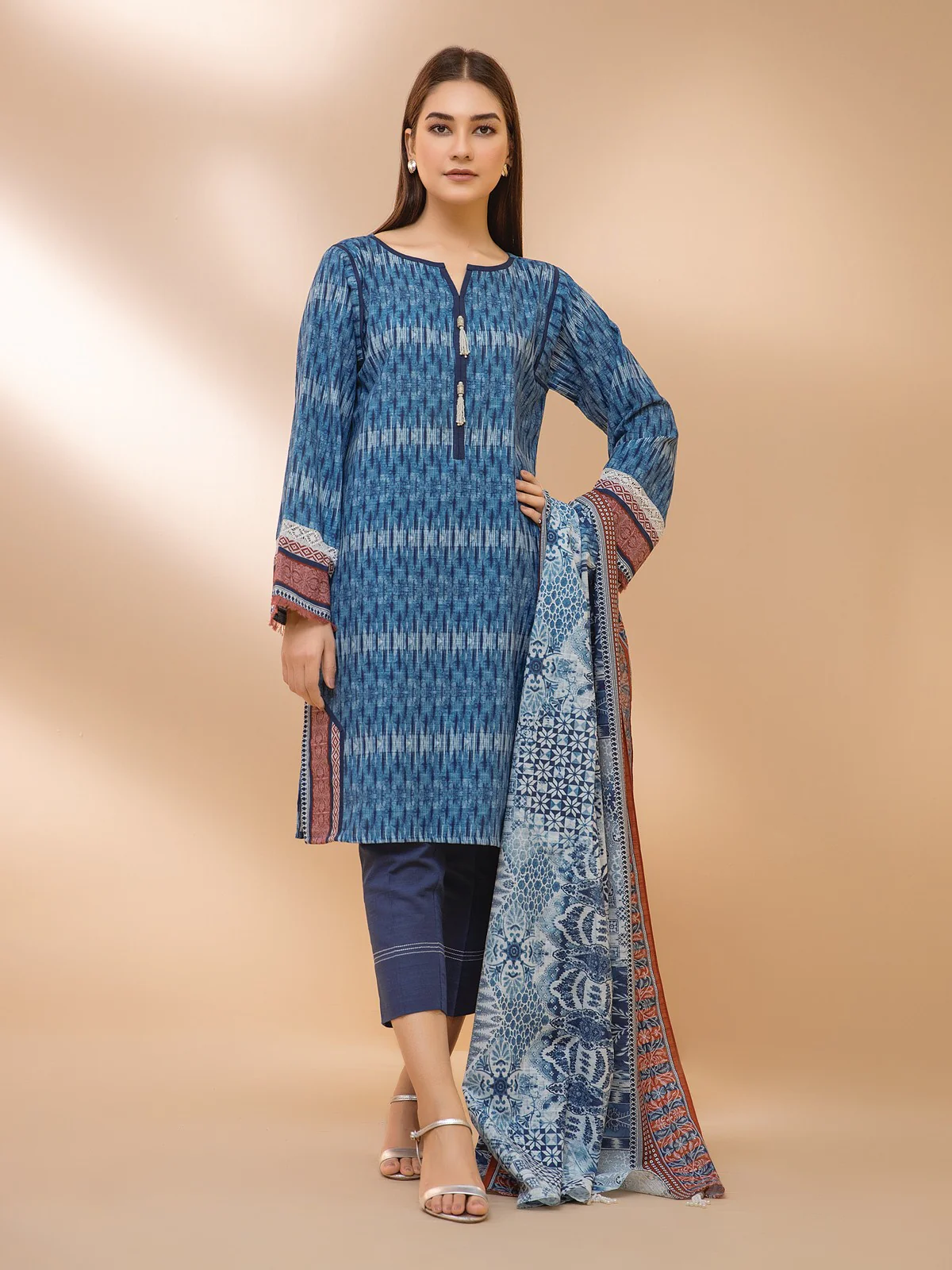Printed Khaddar Suit - EWU21A9-21463