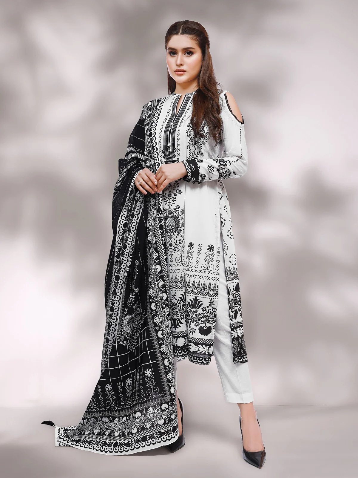 Printed Lawn Shirt Dupatta - EWU21M4-21017