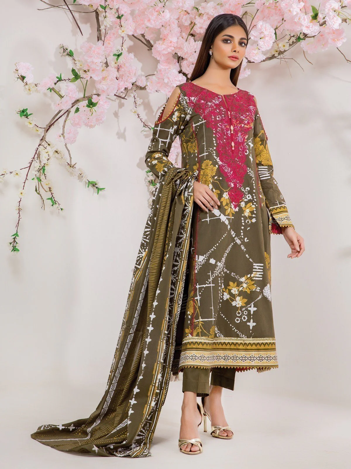 Embroidered Lawn Suit - EWU21V2-20439