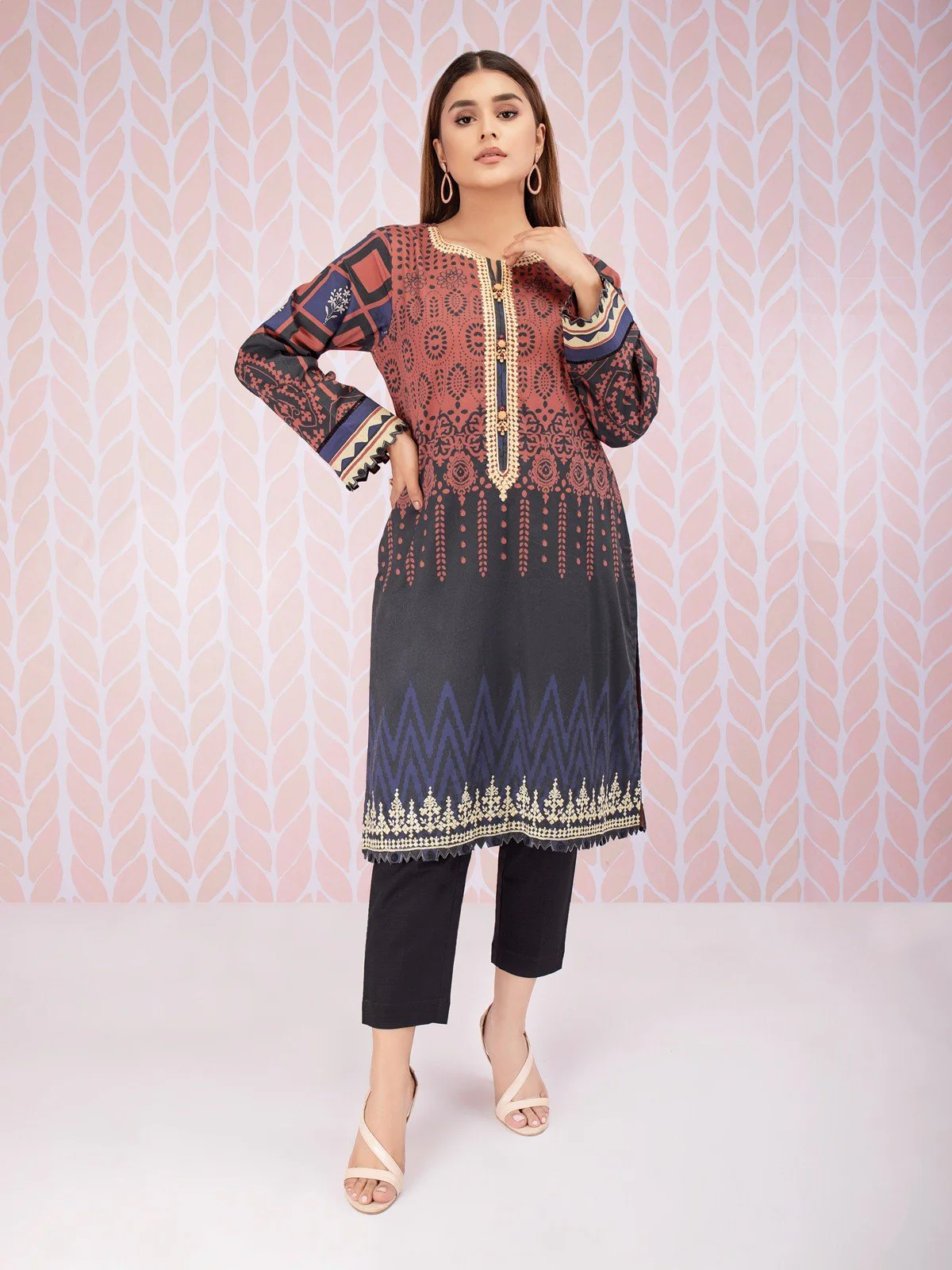 Embroidered Cotton Shirt - EWU21V8-21737